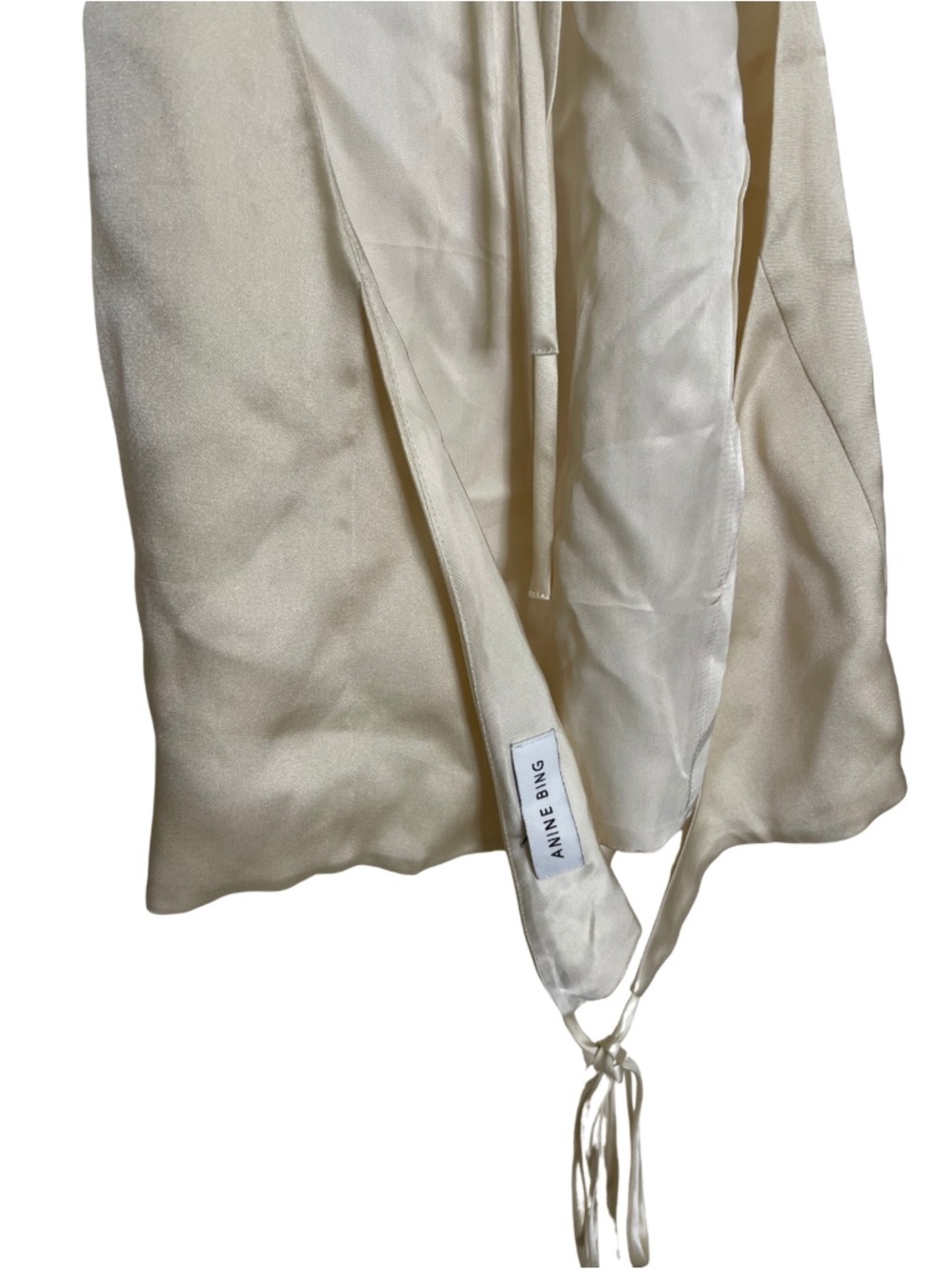 Anine Bing Leslie Top in Oyster - Picture 10 of 13